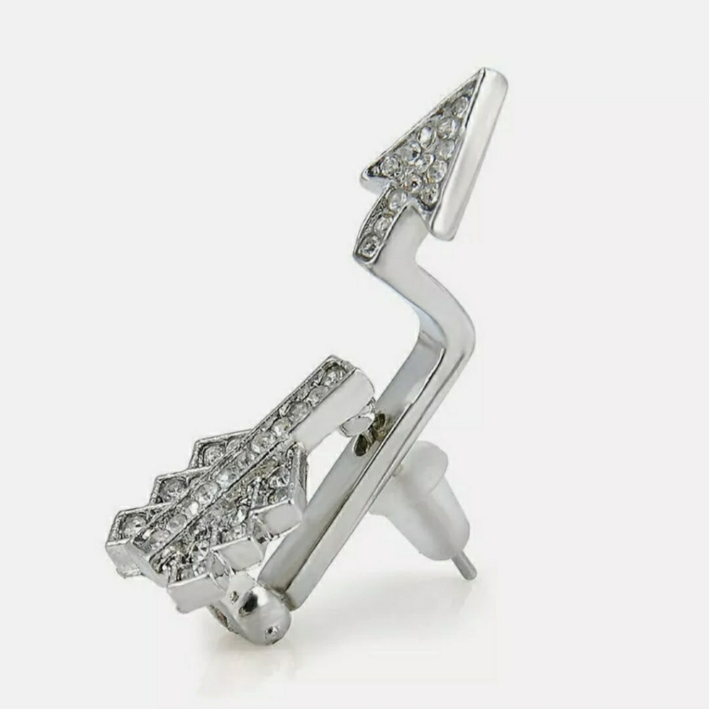Crystal arrow earring - Picture 4 of 5